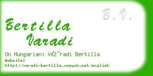 bertilla varadi business card